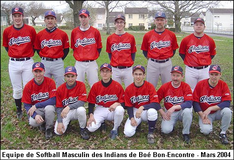 Softball Masculin - saison 2003