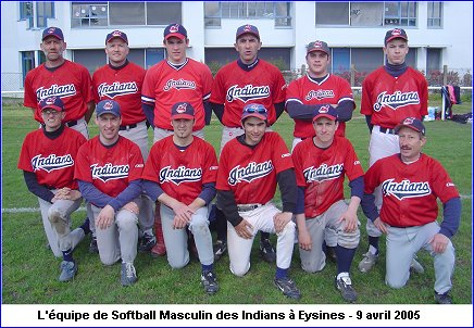 Softball Masculin - saison 2005